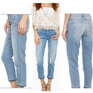 MOTHER Undone Hem Cliffhanger Jeans Size 26